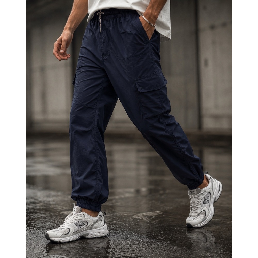 Columbia Cargo Pants Men XL Regular Dark Gray Good Elastic Waist Nylon 32H933V